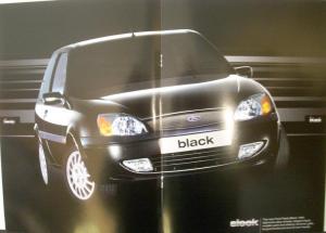 2011 Ford Fiesta Black UK England Dealer Sales Brochure Right Hand Drive