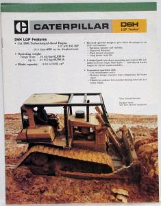 1986 Caterpillar D6H LGP Tractor Sales Brochure