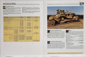 1991 Caterpillar D7H Series II Track-Type Sales Brochure