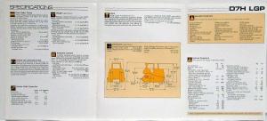 1988 Caterpillar D7H LGP Track-Type Tractor Sales Brochure