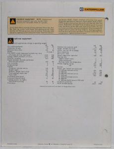 1986 Caterpillar D7H Track-Type Tractor Sales Folder