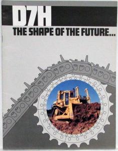 1986-1996 Caterpillar D7H The Shape of the Future Sales Brochure