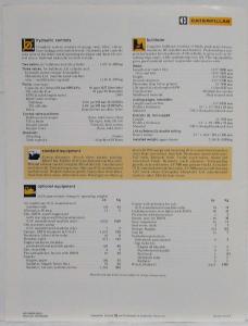 1983 Caterpillar D7G LPG Tractor Sales Spec Folder