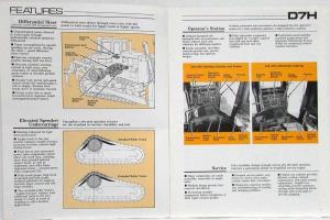 1988 Caterpillar CAT D7H Track-Type Tractor Sales Brochure