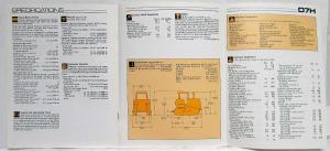1988 Caterpillar CAT D7H Track-Type Tractor Sales Brochure