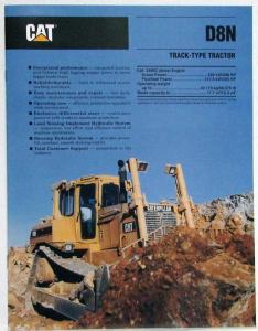 1993 Caterpillar D8N Track-Type Tractor Sales Brochure