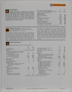 1985 Caterpillar D8L Track-Type Tractor Sales Spec Folder