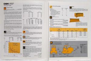 1986 Caterpillar D8K Track-Type Tractor Sales Spec Folder