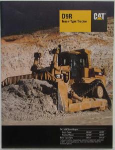 1995 Caterpillar D9R Track-Type Tractor Sales Brochure