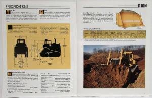 1990 Caterpillar D10N Track-Type Tractor Sales Brochure