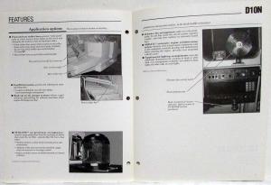 1994 Caterpillar D10N Waste Disposal Arrangement Sales Spec Supplement Brochure