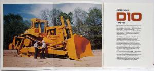 1977-1980 Caterpillar D10 Track-Type Tractor New Shape of Value Sales Brochure
