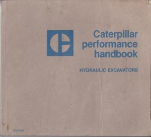 1987 Caterpillar Performance Handbook Supersedes Edition 17 Hydraulic Excavators