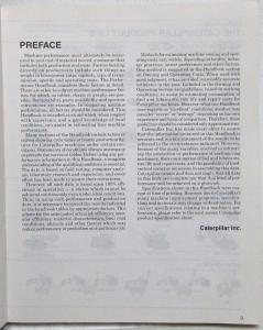 1995 Caterpillar Performance Handbook 25 Anniversary Edition