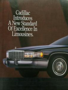1993 94 Cadillac Limousine Coachbuilder Pkg Sales Brochure Oversized Original