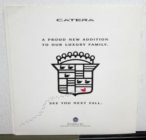 1996 1997 Cadillac Catera Introduction Sales Brochure Original