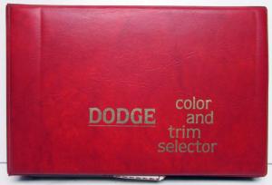 1979 Dodge Color & Trim Selector Ramcharger Challenger Magnum ST Regis Aspen