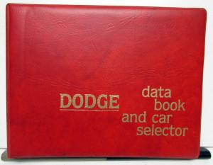 1979 Dodge Data Book Challenger Magnum XE ST Regis Ramcharger Diplomat