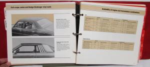 1979 Dodge Data Book Challenger Magnum XE ST Regis Ramcharger Diplomat