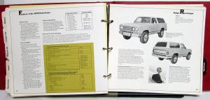 1978 Dodge Data Book Challenger Magnum XE Charger SE Ramcharger Monaco Diplomat