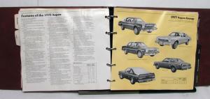 1977 Dodge Data Book Charger SE Ramcharger Royal Monaco LD Trucks Aspen