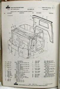 1975 Mack F785T 14845-919 Model Truck Parts Book - Number 3787