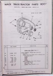 1966 Mack Truck ENDI 711A - Engine Parts Book - Number 5006