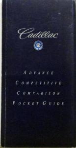 1997 Cadillac Competitive Comparison Pocket Guide Salesman Dealer Item Only