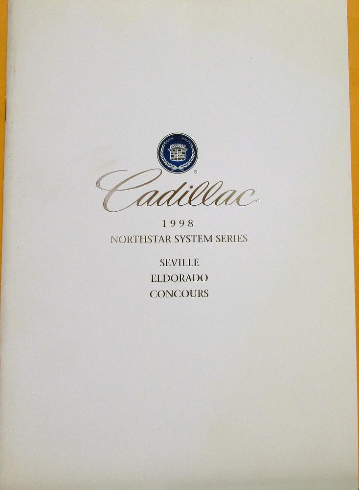 1998 Cadillac Seville Eldorado Concours Northstar Series Sales Brochure Original