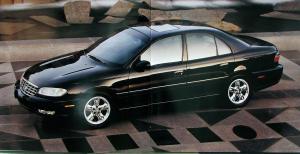 1998 Cadillac Catera Sales Brochure & Paint Chip Sheet Oversized Original