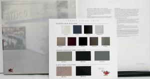 1998 Cadillac Catera Sales Brochure & Paint Chip Sheet Oversized Original