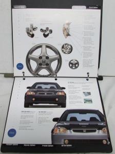 1997 Honda Optional Equipment Features Accord Civic Del Sol Prelude Odyssey CR-V