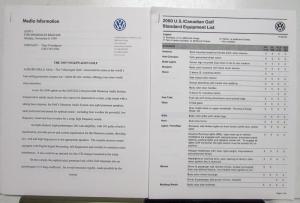 2000 VW Volkswagen Press Kit GTI Jetta Cabrio Beetle Passat EuroVan