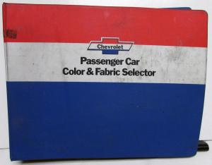 1975 Chevrolet Color Fabric Selector Corvette Camaro Laguna MonteCarlo BelAir