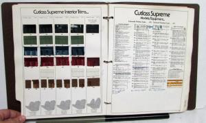 1975 Oldsmobile Advance Ordering Information Toronado Starfire Cutlass 98 Omega