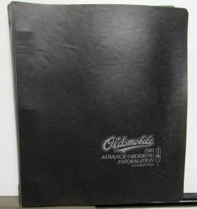 1981 Oldsmobile Advance Ordering Info Toronado 98 Custom Cruiser Cutlass Omega