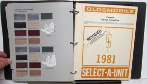 1981 Oldsmobile Advance Ordering Info Toronado 98 Custom Cruiser Cutlass Omega
