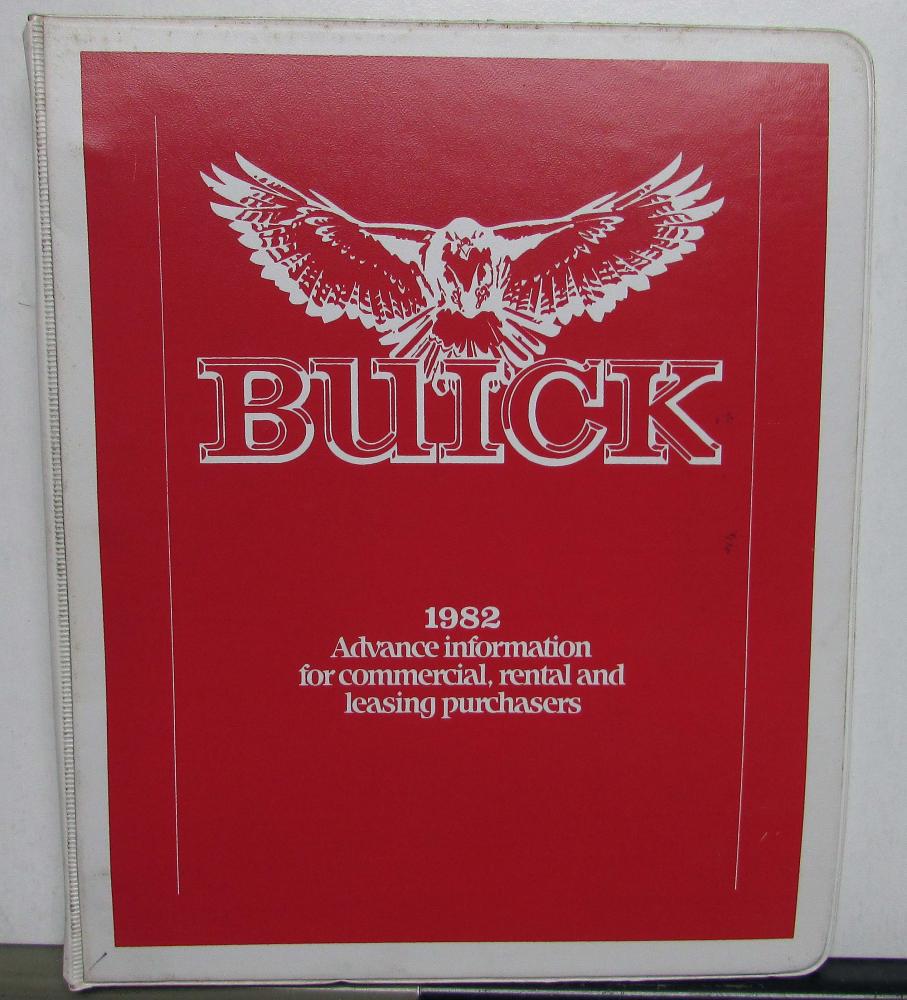 1982 Buick Advance Information Regal LeSabre Riviera Century Electra Skylark