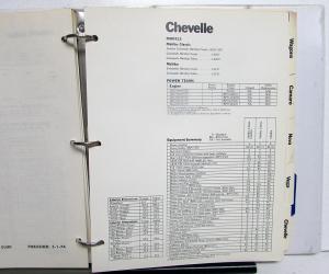 1975 Chevrolet Dealer Fleet Buyers Guide Chevelle Camaro Nova Blazer Pickup