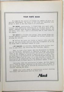 1954 Mack H6OT Model Truck Parts Book - Number 2250