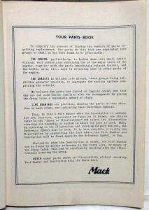 1953 Mack H61T Truck END673 and NHB Engine Parts Book - Number 2185