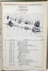 1953 Mack H61T Truck END673 and NHB Engine Parts Book - Number 2185