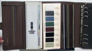 1973 Oldsmobile Colors & Fabrics Toronado Ninety--Eight Delta 88 Royale Cutlass