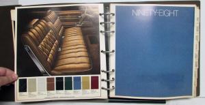 1973 Oldsmobile Colors & Fabrics Toronado Ninety--Eight Delta 88 Royale Cutlass