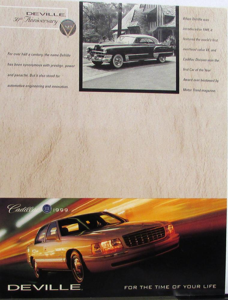 1999 Cadillac Deville Seville Escalade Eldorado Set of 4 Sales Folders Originals