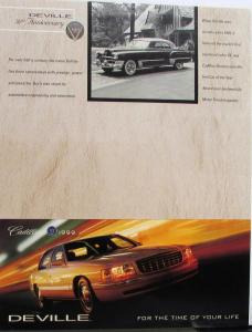 1999 Cadillac Deville Seville Escalade Eldorado Set of 4 Sales Folders Originals