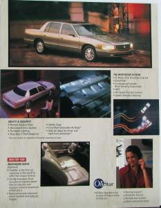 1999 Cadillac Deville Seville Escalade Eldorado Set of 4 Sales Folders Originals