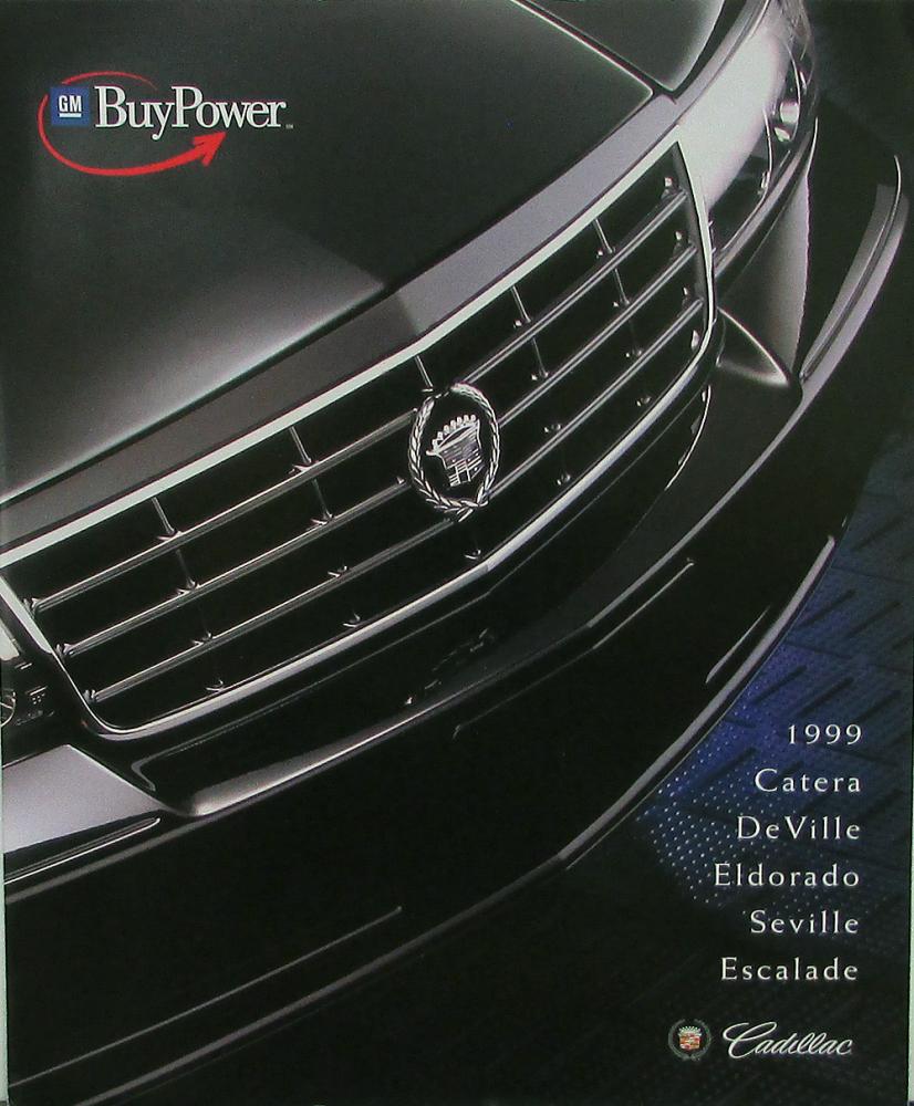 1999 Cadillac Catera Deville Eldorado Seville Escalade BuyPower Sale Folder