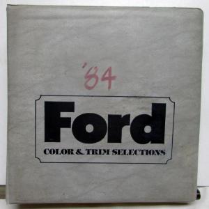 1984 Color & Trim Selections Crown Victoria Thunderbird Mustang Ranger F-Series