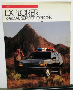 1993 Ford Explorer Special Service Options Brochure Police Fire Department Fleet
